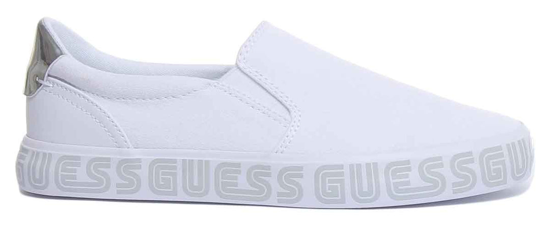 Guess Grayci6 Women's Low Top Slip-On Sneakers In White