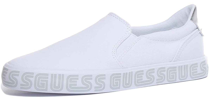Guess Grayci6 Women's Low Top Slip-On Sneakers In White