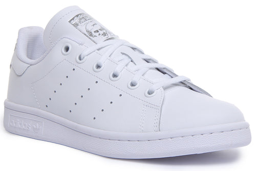 Adidas Stan Smith J In White For Juniors