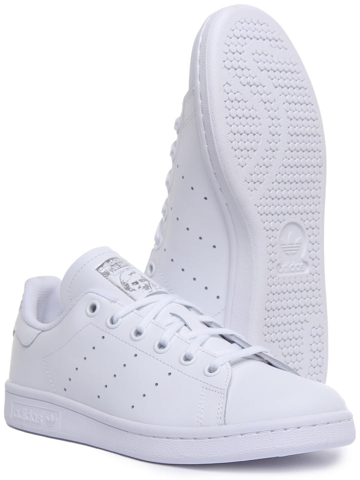 Adidas Stan Smith J In White For Juniors