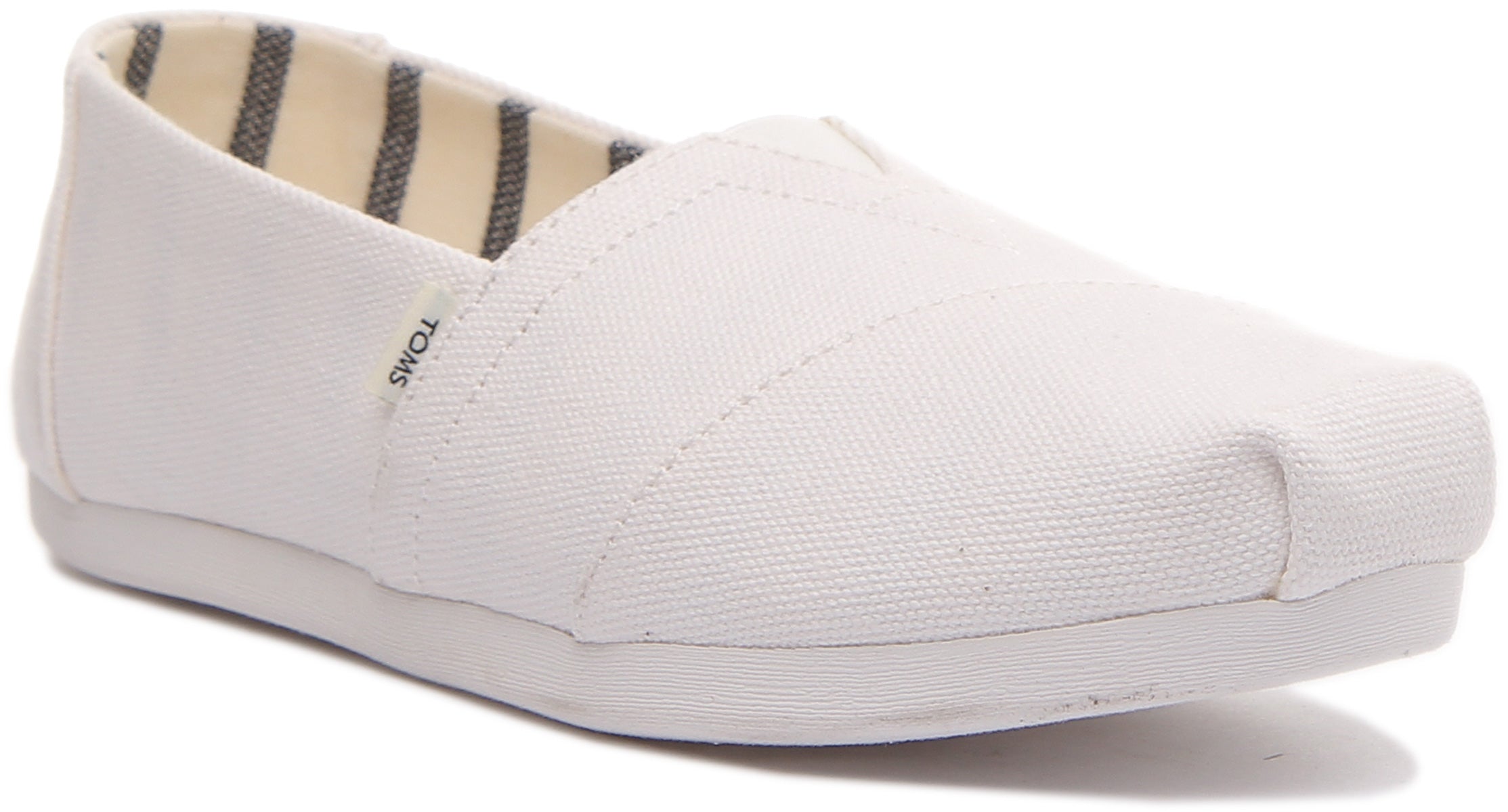 Toms classic hot sale white canvas