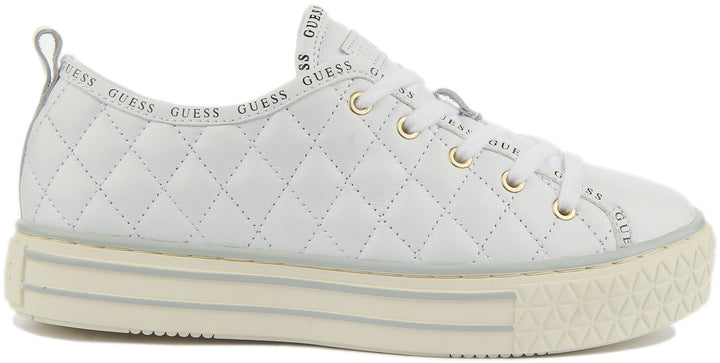Guess Peytin Trainers In White For Women