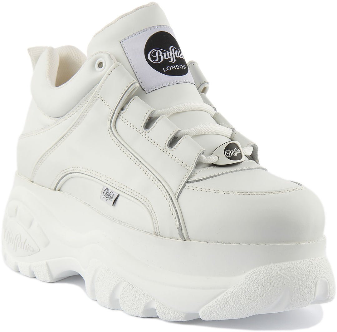 Buffalo 1339-14 2.0 In White | Mens Classic up Trainer – 4feetshoes