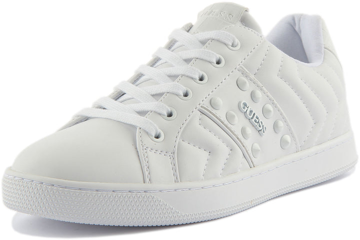 Guess Raula Stud In White For Women