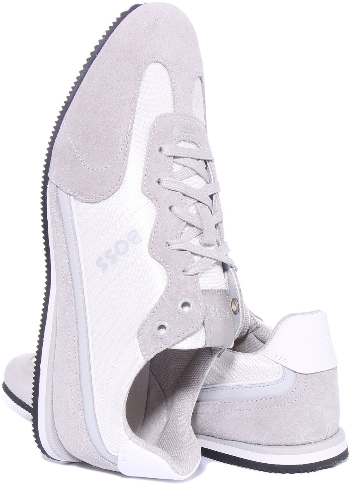 BOSS Rusham Low In White For Men | Hugo Boss Low Top Trainers – 4feetshoes