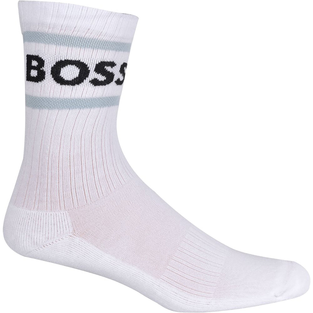 Boss Herren 3er Set Baumwolle Schuh Socken Weiß