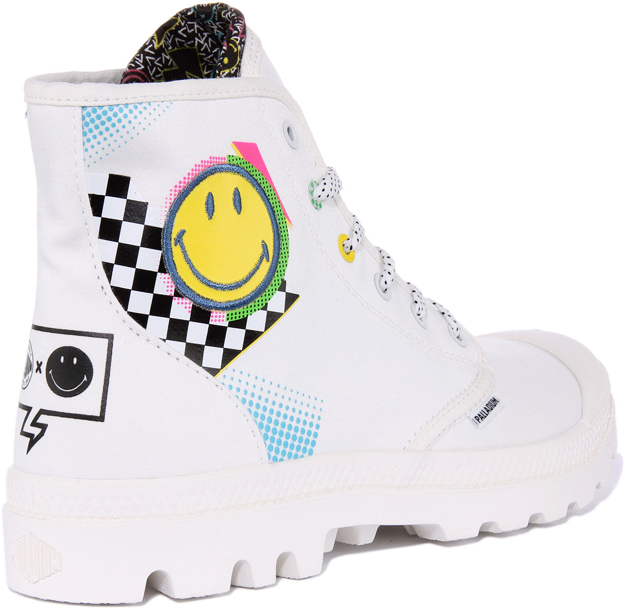 Palladium Pampa X Smiley 1990 In White For Men Limited Edition 4feetshoes