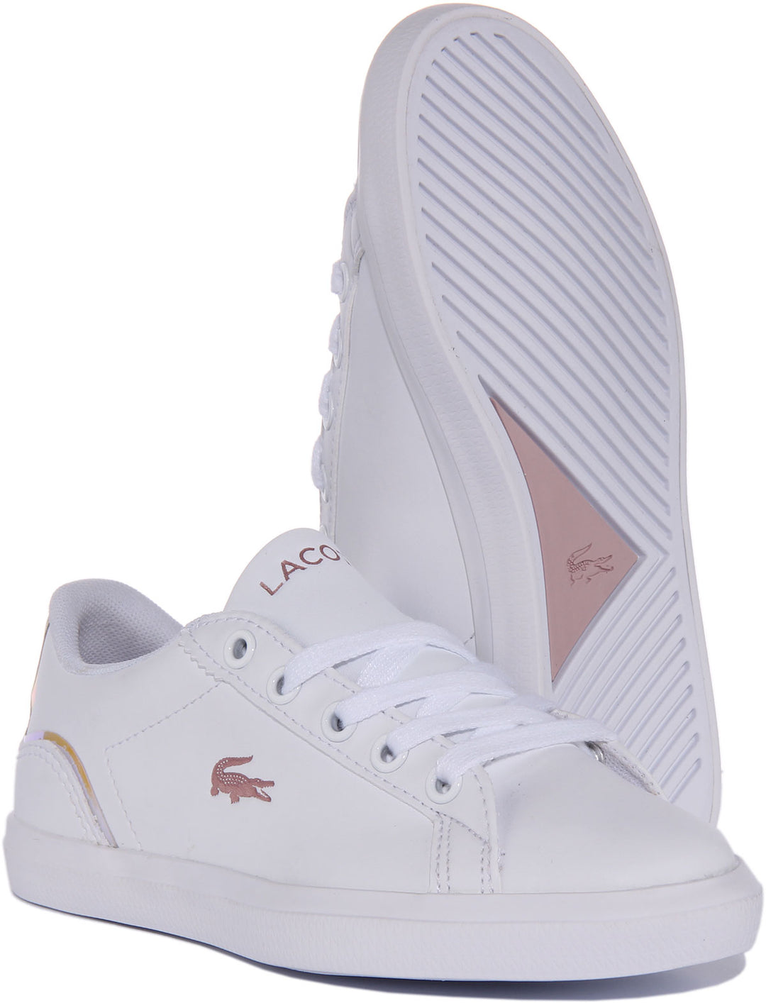 Lacoste Powercourt 222 In White For Kids
