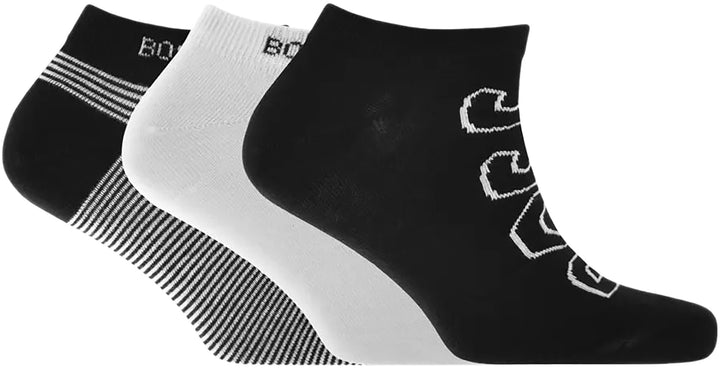 Boss 3 Pair Shoe Sock In White For Men