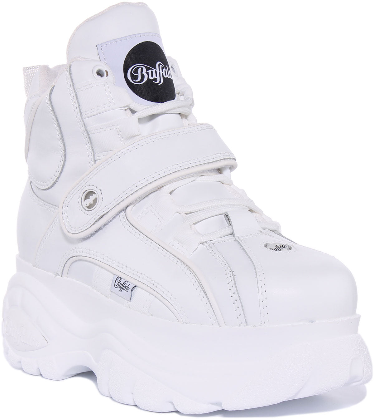 Buffalo 1348-14 2.0 In White For Women | Lace up Platform Boots