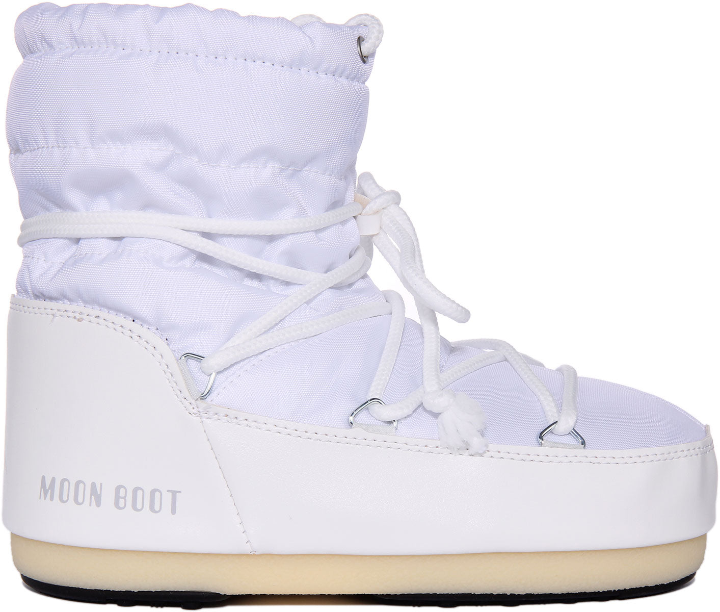 Moon Boot Classic Low Bottes en nylon basse ic ne pour femmes en blanc