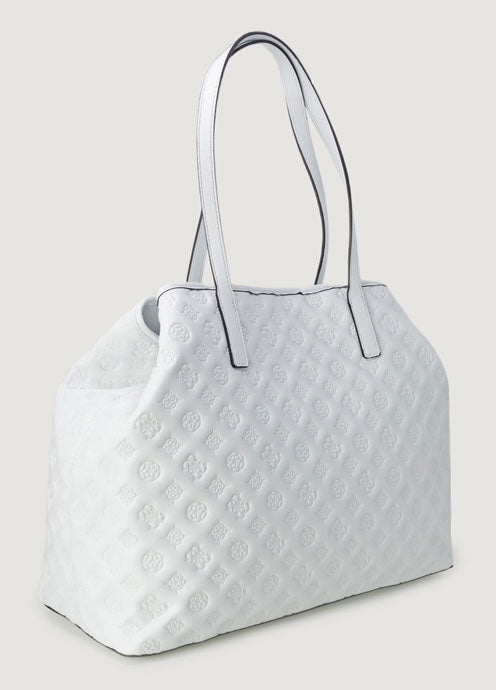 Guess Vikky Tote 4G Peony In White For Women