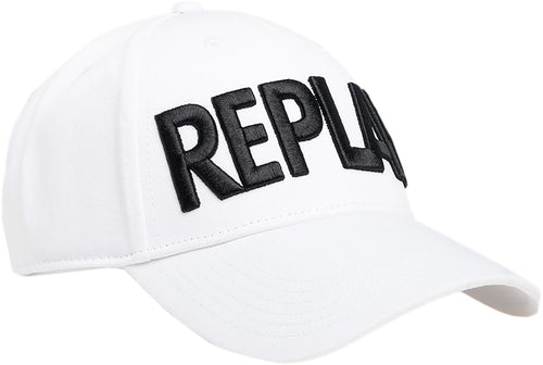 Replay AX4308.000 Cappello in twill di cotone da in bianco