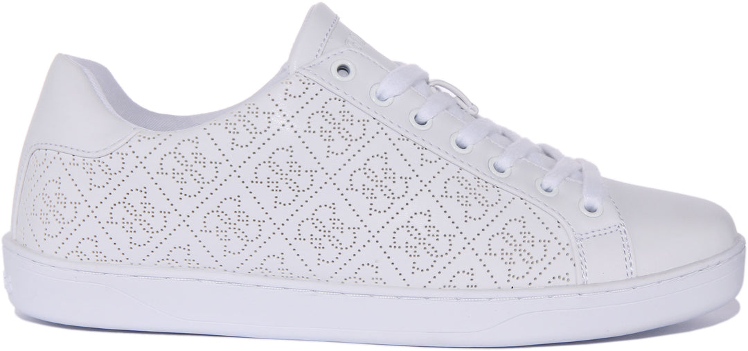Guess Rosalia Trainer In White For Women