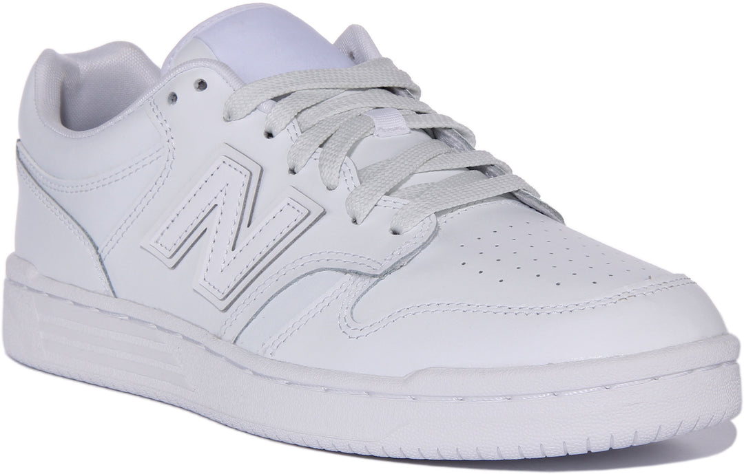 New Balance BB 480 L3W In White For Men Lace up Court Trainers