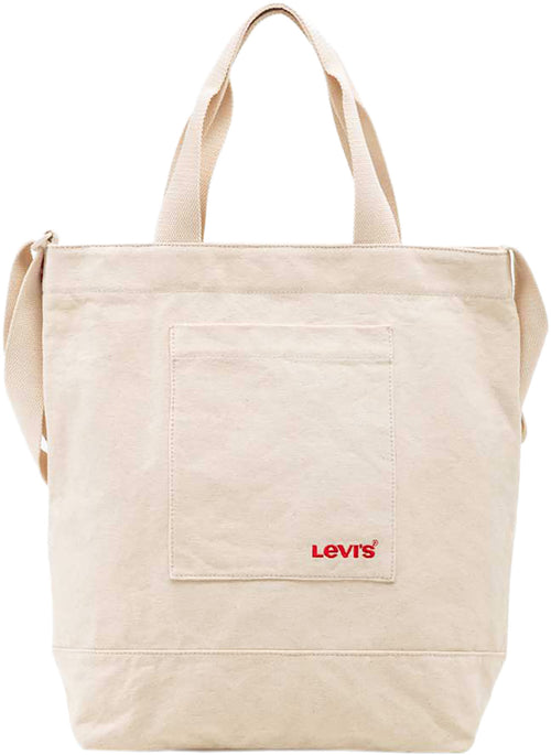 Levi's Icon Tote Sac fourre tout en coton pour femmes en blanc
