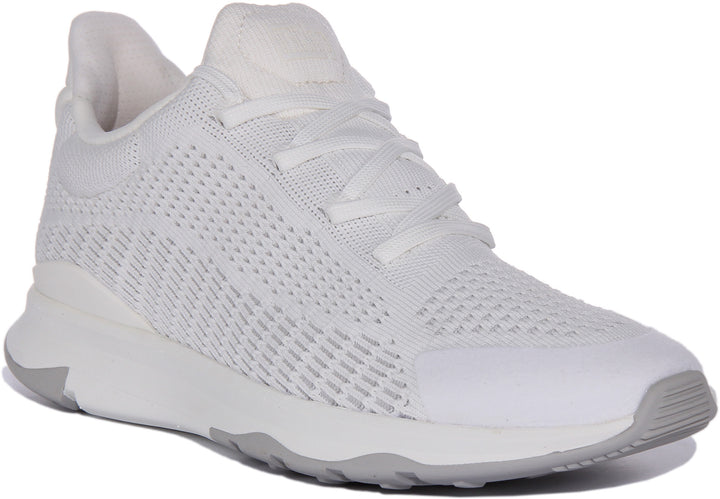 FitFlop Vitamin FFX Zapatillas de punto elástico con cordones para mujer en blanco