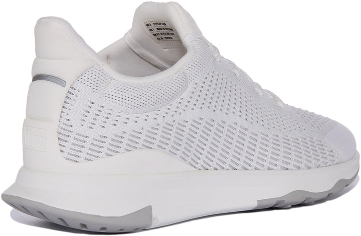 FitFlop Vitamin FFX Zapatillas de punto elástico con cordones para mujer en blanco