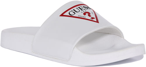 Guess Colico In White For Men Slide