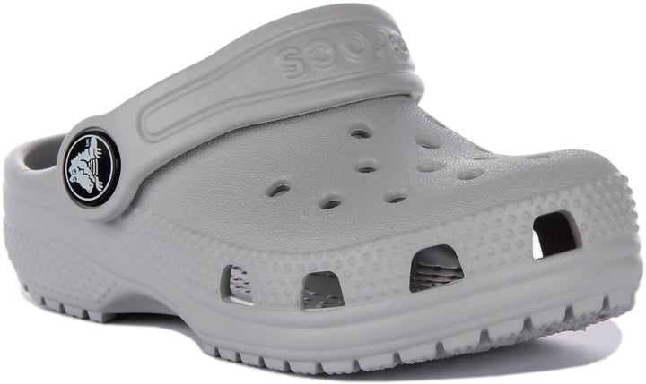 Crocs Classic Toddler Clog In Grey Atmosphere