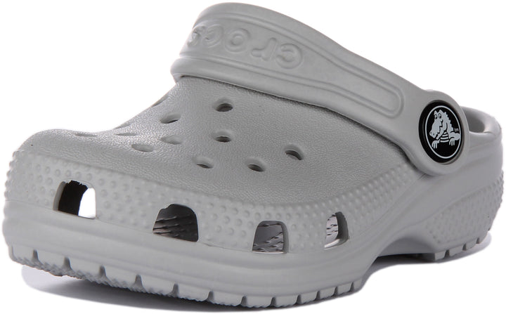 Crocs Classic Toddler Clog In Grey Atmosphere
