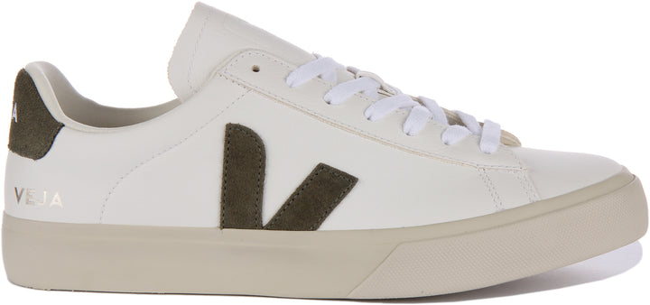 Veja Campo Scarpe da ginnastica allacciate in pelle chromefree da donna in bianco