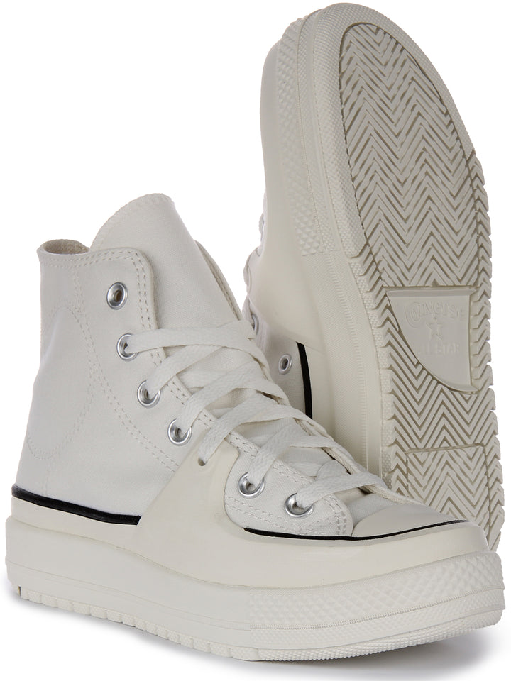 Converse Chuck Taylor All Star Construct Schnürung Segeltuch Turnschuhe Weiß