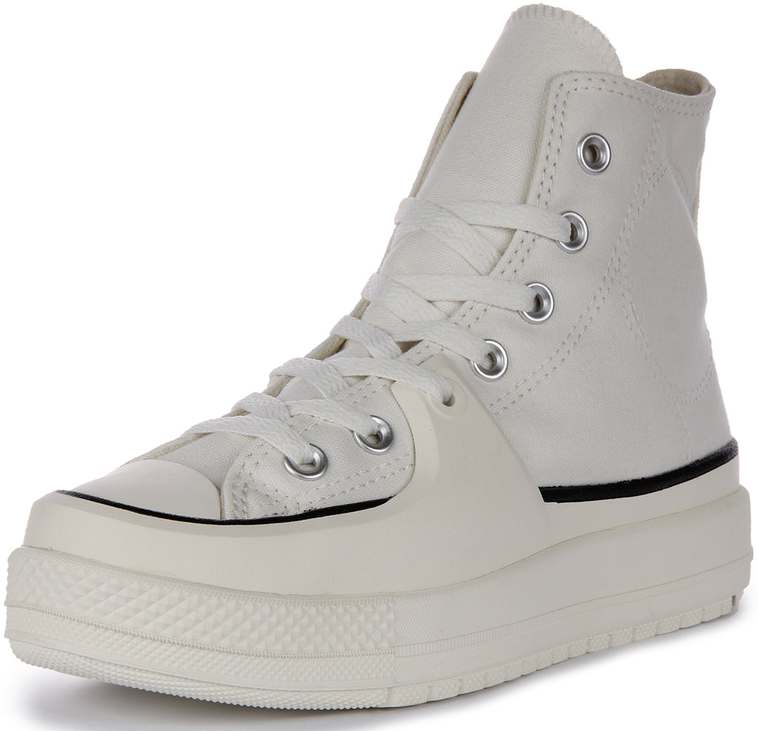 Converse Chuck Taylor All Star Construct Zapatillas de lona con cordones para en blanco