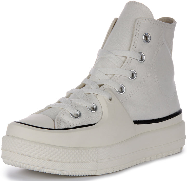 Converse Chuck Taylor All Star Construct Schnürung Segeltuch Turnschuhe Weiß