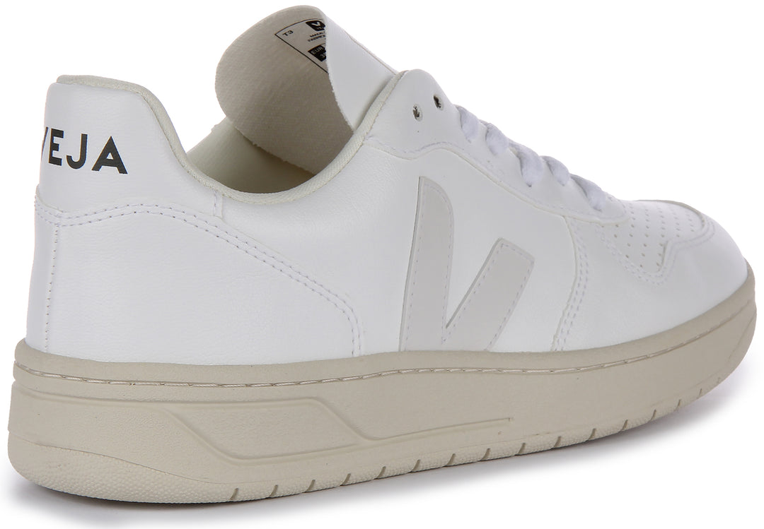 Veja V 10 CWL Baskets à lacets en simili cuir pour femmes en blanc