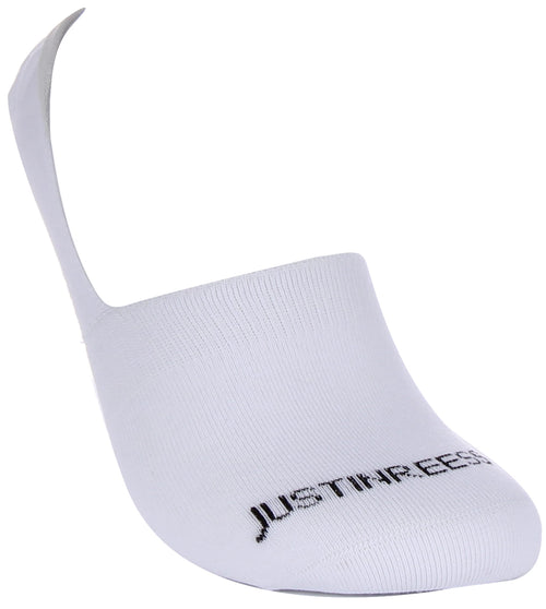 Justinreess England 2 Pairs Invisible Socks In White