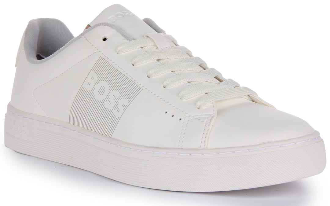 BOSS RUSHAM - Baskets basses - white/blanc 