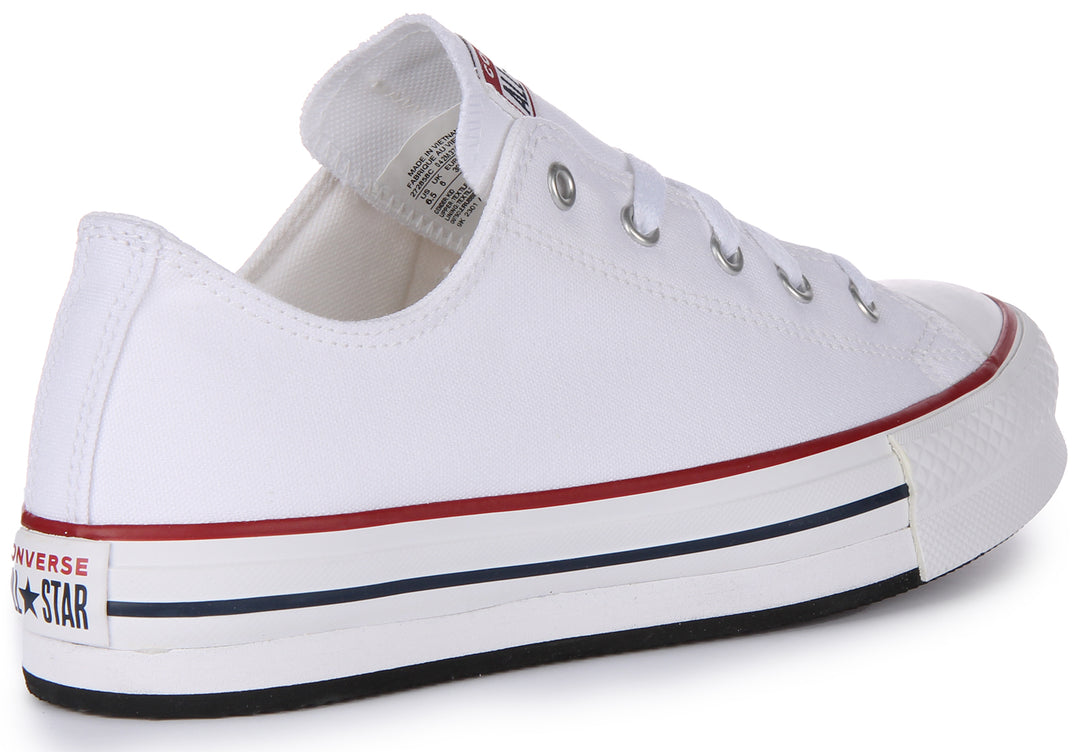 Converse All Star Low 3J256C In White For Kids