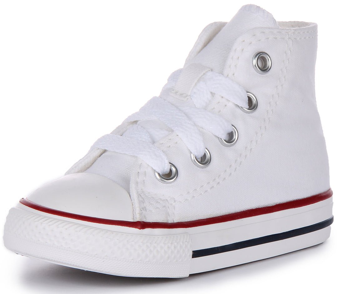 Converse All Star High 7J253C In White For Infants