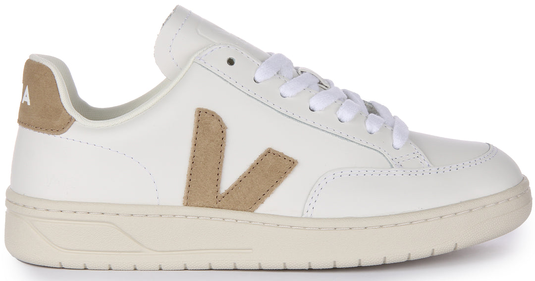 Veja V 12 Leather In White For Women