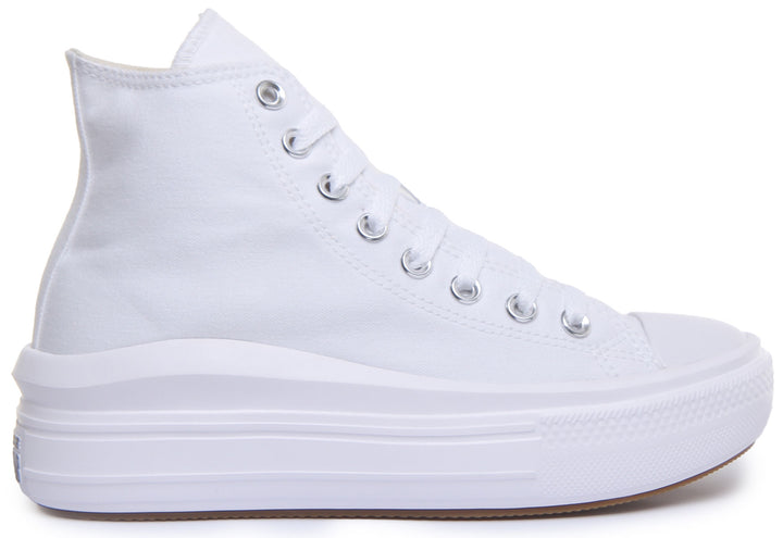 Converse 568498C CT All Star Hi Trainer In White Black For Women
