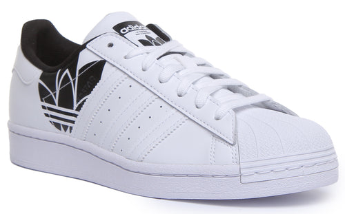 Adidas Superstar In White Black For Men