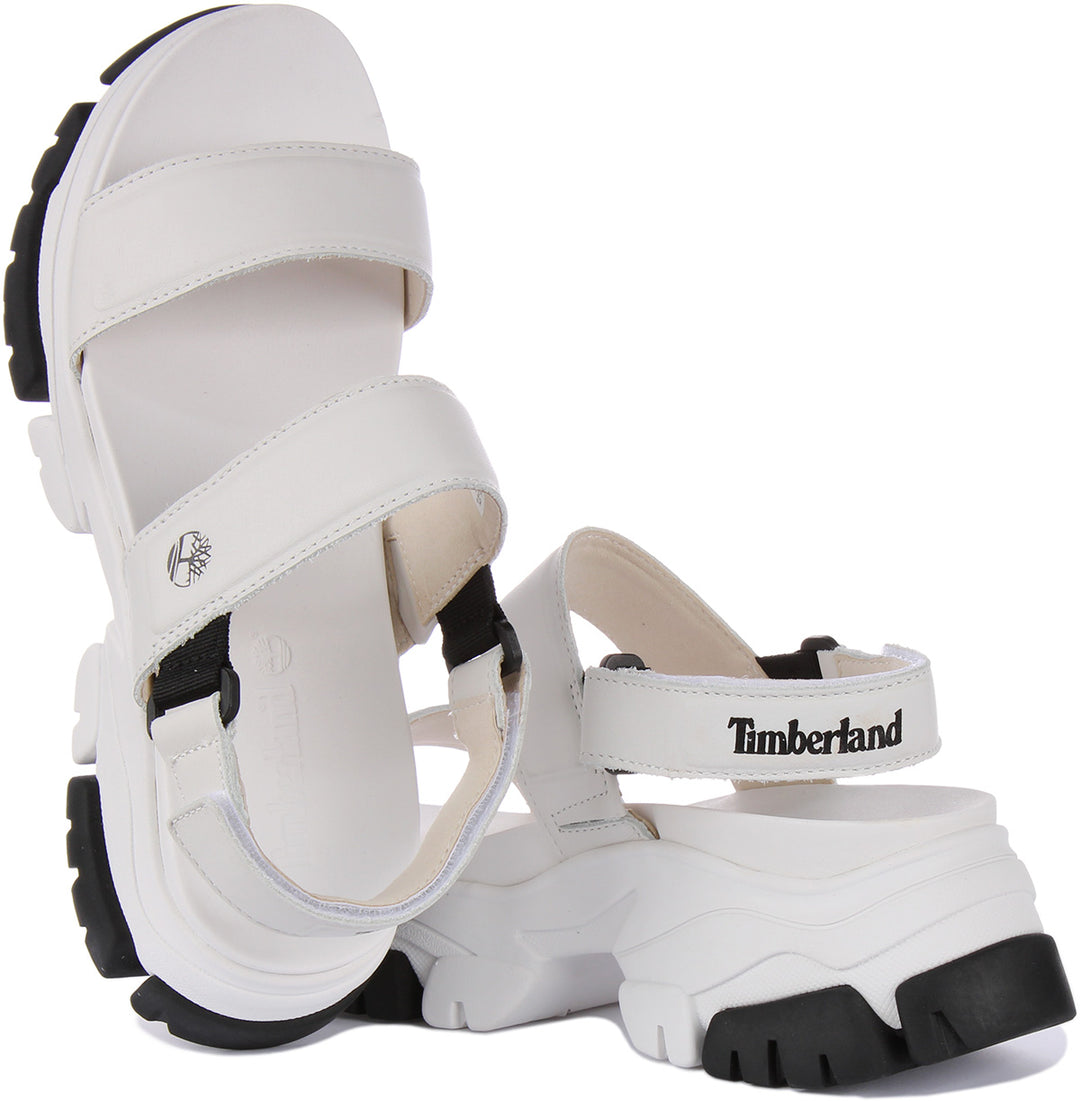 Timberland A5Usm Adley Way In White Platform Sandals