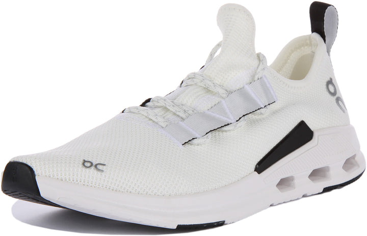 On Running Cloudeasy Zapatillas con cordones de punto para hombre en blanco negro