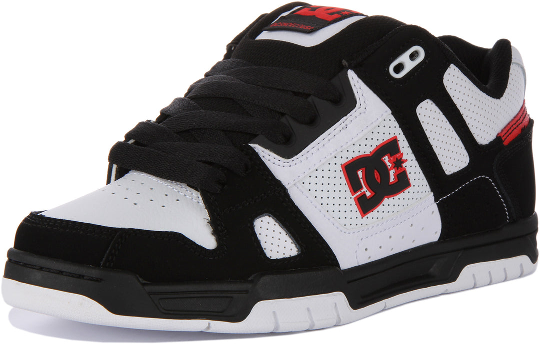 Dc Shoes Stag In White Black For Men