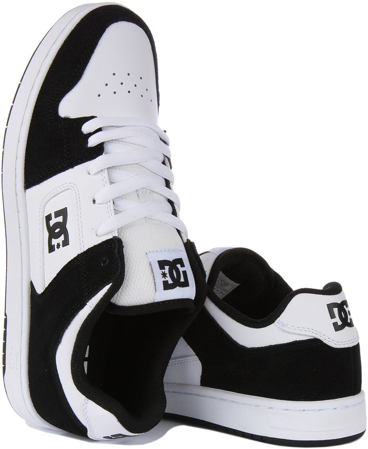 DC Shoes Manteca 4 Scarpe da ginnastica allacciate in pelle da in bianco nero