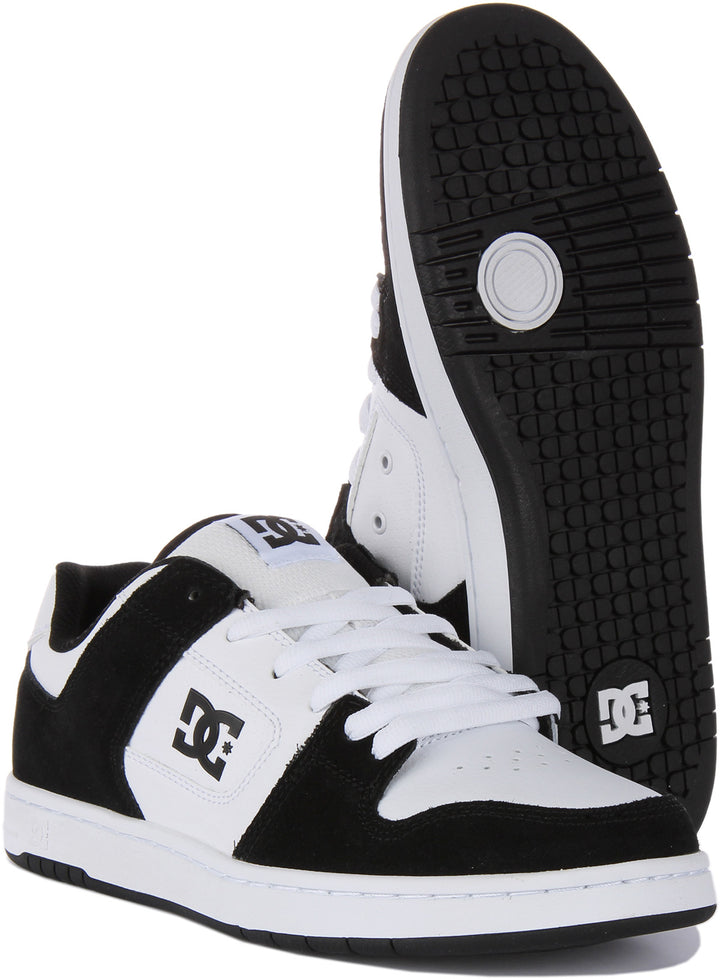 DC Shoes Manteca 4 Scarpe da ginnastica allacciate in pelle da in bianco nero