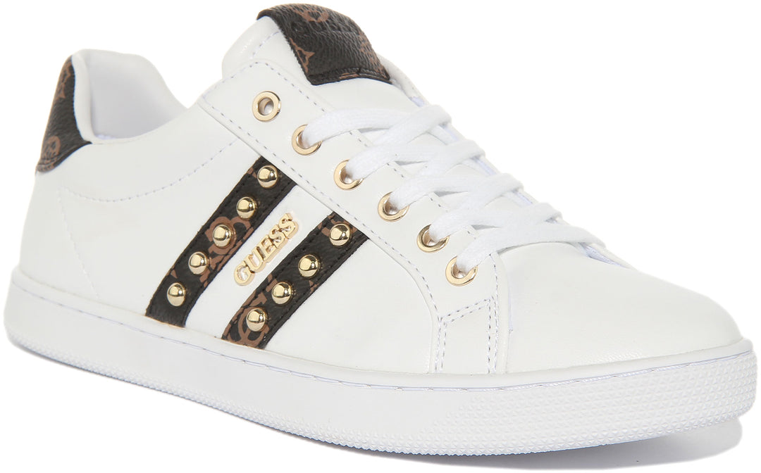 Guess Relka In White Brown For Women