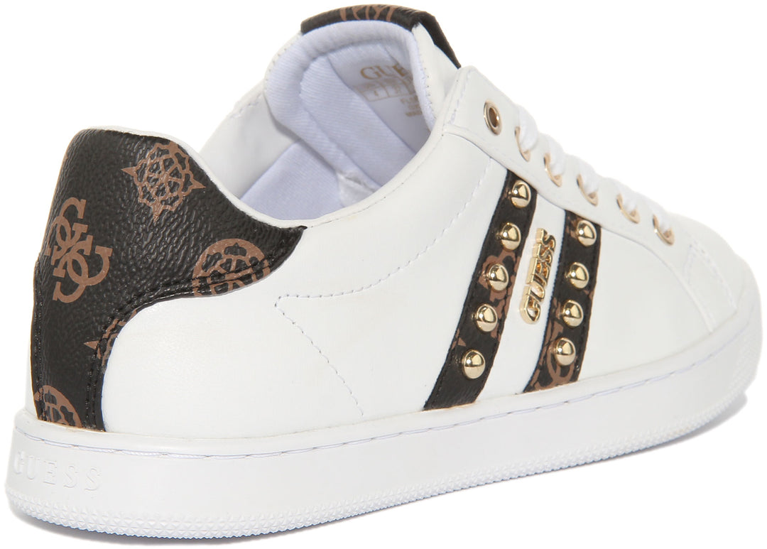 Guess Relka In White Brown For Women