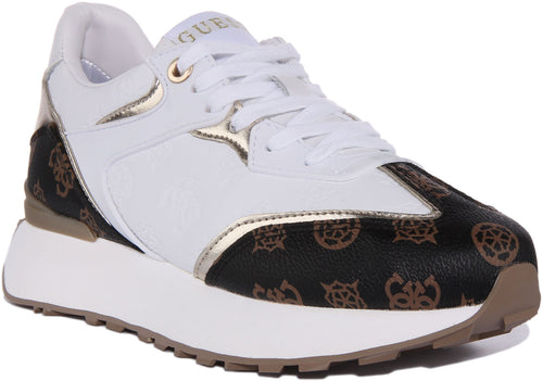 Guess Luchia In White Brown For Women