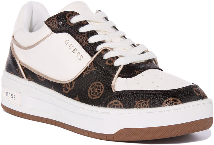 Guess Tokyo In White Brown 4G For Women