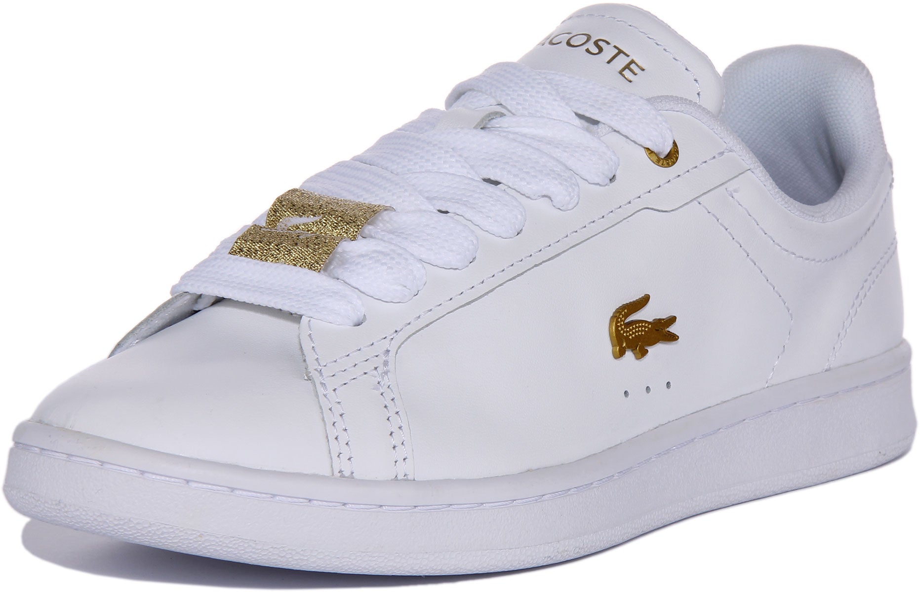 Lacoste carnaby evo clearance white gold