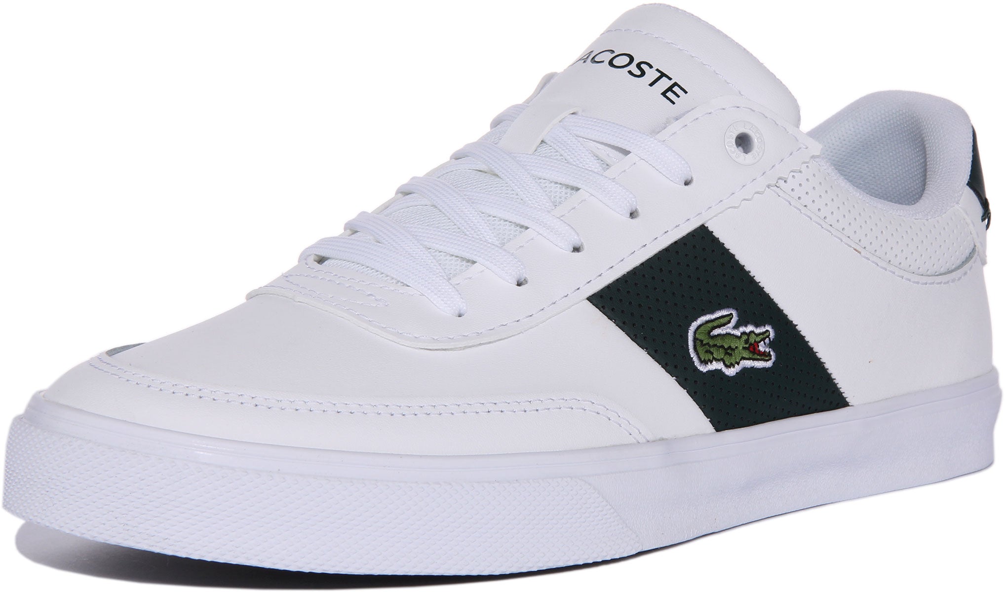 Lacoste court clearance master trainers white