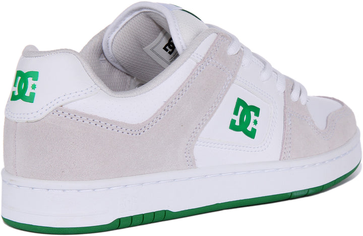 DC Shoes Manteca 4 Scarpe da ginnastica allacciate in pelle da in bianco verde