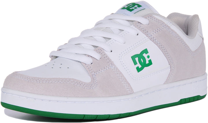 DC Shoes Manteca 4 Scarpe da ginnastica allacciate in pelle da in bianco verde